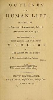 Cover of: Outlines of human life