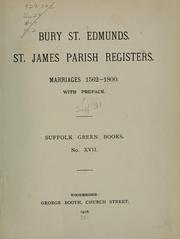 Cover of: Bury St. Edmunds. by St. James Parish (Bury Saint Edmunds, England)