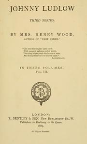 Cover of: Johnny Ludlow.