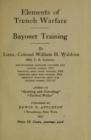 Cover of: Elements of trench warfare by Waldron, William H.