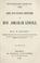 Cover of: The life and public services of Hon. Abraham Lincoln