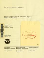 Cover of: Water level measurements in the polar regions by Eugene M. Russin