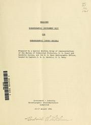 Required oceanographic instrument suit for oceanographic survey vessels