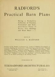 Cover of: Radford's practical barn plans