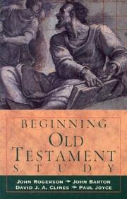 Cover of: Beginning Old Testament study