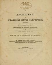 Cover of: The architect by Asher Benjamin