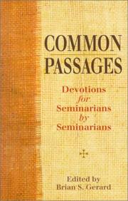 Cover of: Common Passages | Brian S. Gerard