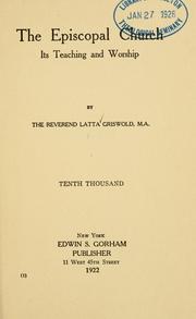 Cover of: The Episcopal church by Latta Griswold