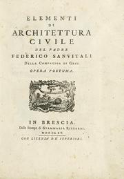 Cover of: Elementi di architettura civile