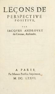 Cover of: Leçons de perspective positive