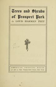 Trees and shrubs of Prospect park