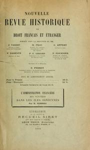 Cover of: L' administration financière des Vénitiens dans les Iles Ioniennes. by Monnier, Henry