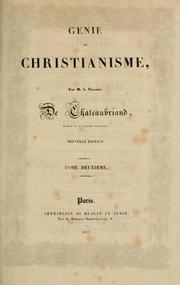 Cover of: Genie du christianisme