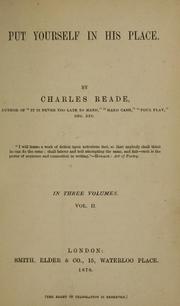 Cover of: Put yourself in his place by Charles Reade