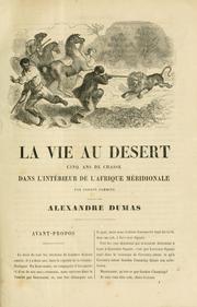 Cover of: La vie au desert by Roualeyn Gordon-Cumming
