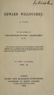 Cover of: Edward Willoughby: a tale