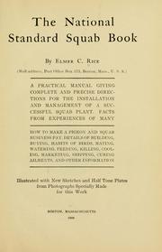 Cover of: The national standard squab book by Elmer C. Rice