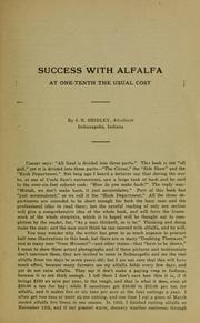 Success with alfalfa at one-tenth the usual cost