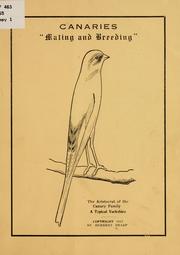 Cover of: Canaries mating and breeding ... | Herbert Sharp