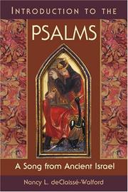 Cover of: Introduction to the Psalms