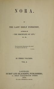 Cover of: Nora. by Ponsonby, Emily Lady