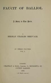 Cover of: Faucit of Balliol. by Herman Charles Merivale