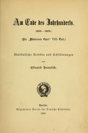 Cover of: Die moderne Oper ... by Eduard Hanslick