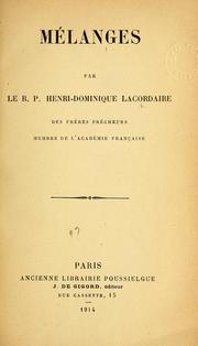 Cover of: [Oeuvres complètes]