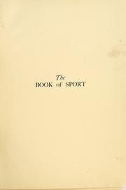 Cover of: The book of sport