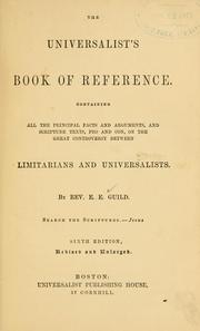 The Universalist's book of reference by E. E. Guild