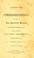 Cover of: Lecture on the philosophy of history and some of the popular errors which are founded on it, delivered before the Calvert Institute, January 24th, 1844