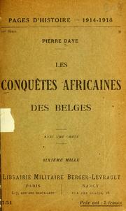 Cover of: Les conquêtes africaines des belges.