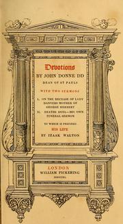 Cover of: Devotions by John Donne, John Donne