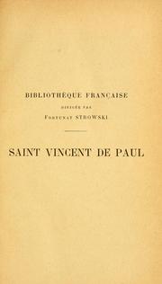Cover of: Saint Vincent de Paul by Vincent de Paul Saint