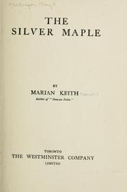 Cover of: The Silver Maple