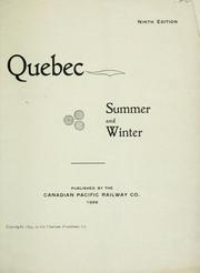 Cover of: Quebec: summer and winter