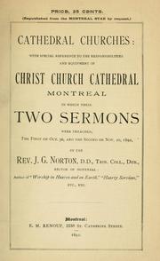 Cathedral churches by J. G. Norton