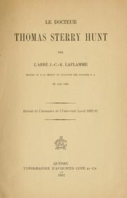 Le docteur Thomas Sterry Hunt by J. C. K. Laflamme