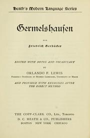 Cover of: Germelshausen / with notes and vocabulary by Orlando F. Lewis