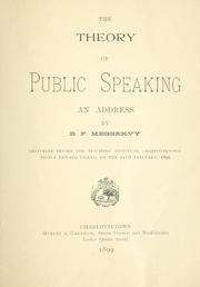 The theory of public speaking