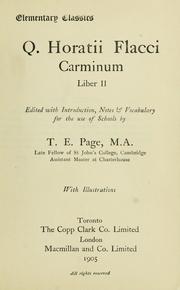 Q. Horatii Flacci Carminum Liber II