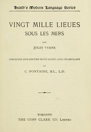 Cover of: Vingt Mille Lieues souse les mers / abridged and edited by C. Fontaine by Jules Verne