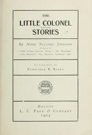 Cover of: The Little Colonel stories