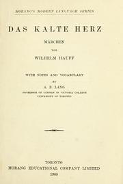Cover of: Das Kalte Herz