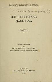 Cover of: The high school prose book part I | 