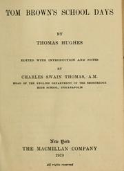 Cover of: Tom Brown