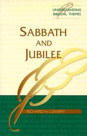 Cover of: Sabbath and jubilee by R. H. Lowery