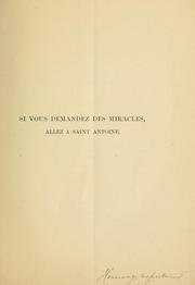 Cover of: Sermon prononcé par M. l'abbé L. Lindsay by L. Lindsay