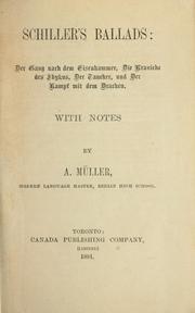 Cover of: Schiller's Ballads