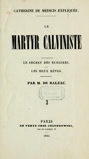 Catherine de Médicis expliquée by Honoré de Balzac